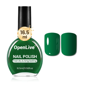 OpenLive 16.5ml Dark Green Nail Polish front view