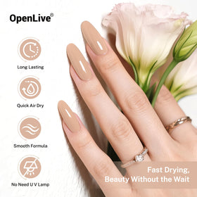 OpenLive 16.5ml Nude Pink Nail Polish packaging