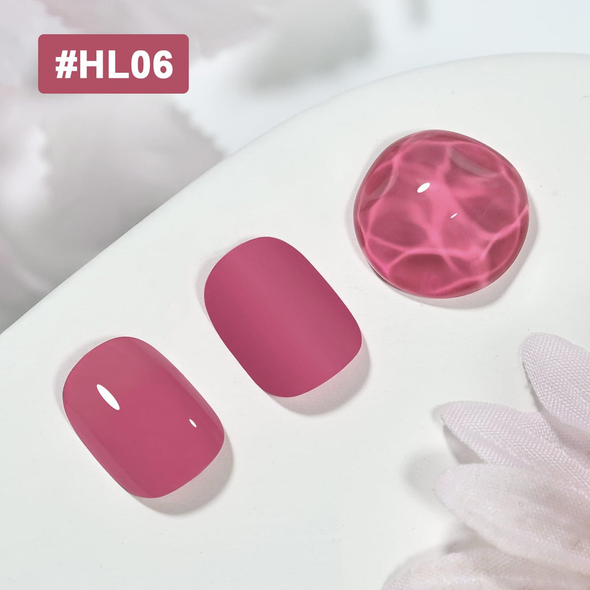 OpenLive Dark Pink Nail Polish 16.5ml bottle side view