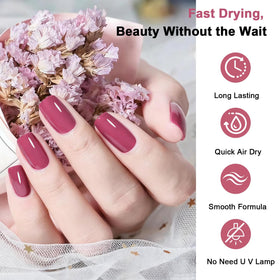 OpenLive Dark Pink Nail Polish 16.5ml in a nail art setup