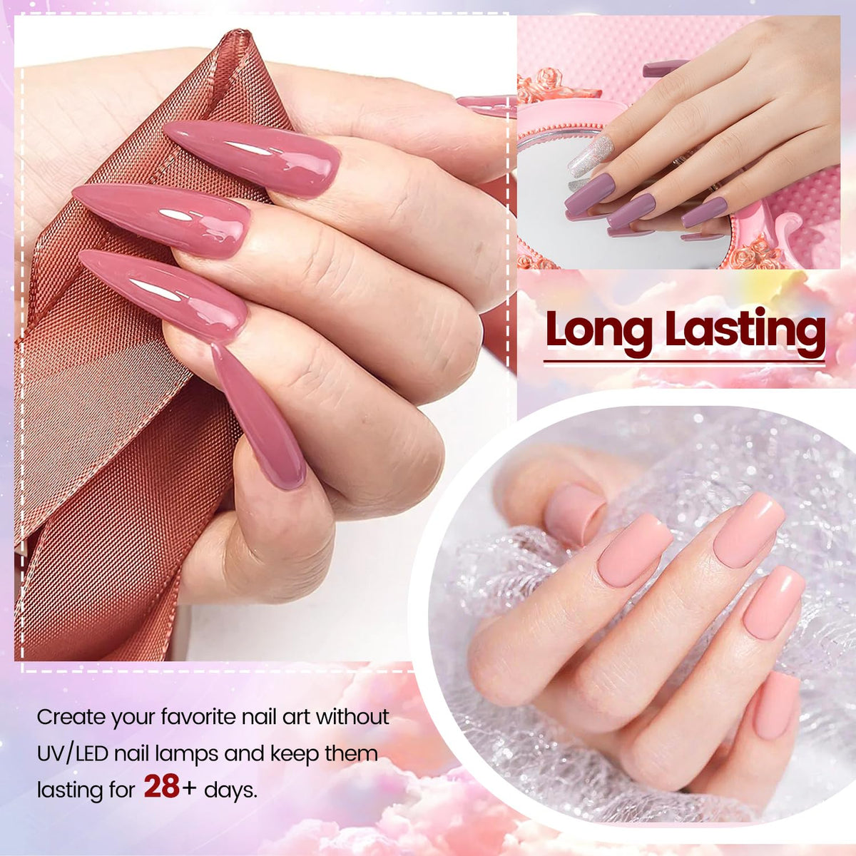 OpenLive Dip Powder Nail Kit on a table with nail art tools