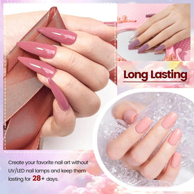 OpenLive Dip Powder Nail Kit on a table with nail art tools
