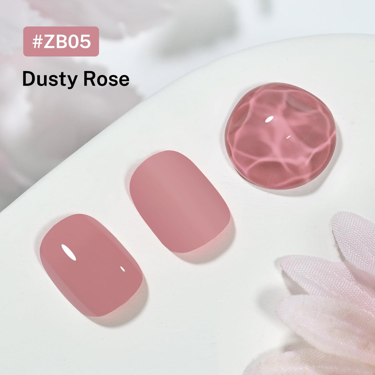 OpenLive Dusty Rose Nail Polish bottle with cap