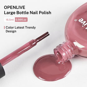 OpenLive Dusty Rose Nail Polish swatch on nail