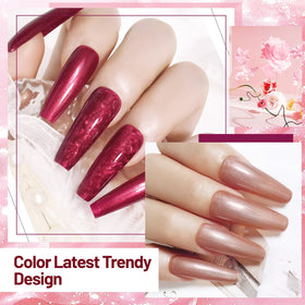 OpenLive Glitter Nail Polish application on nails