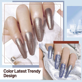 OpenLive Glitter Nail Polish application on nails