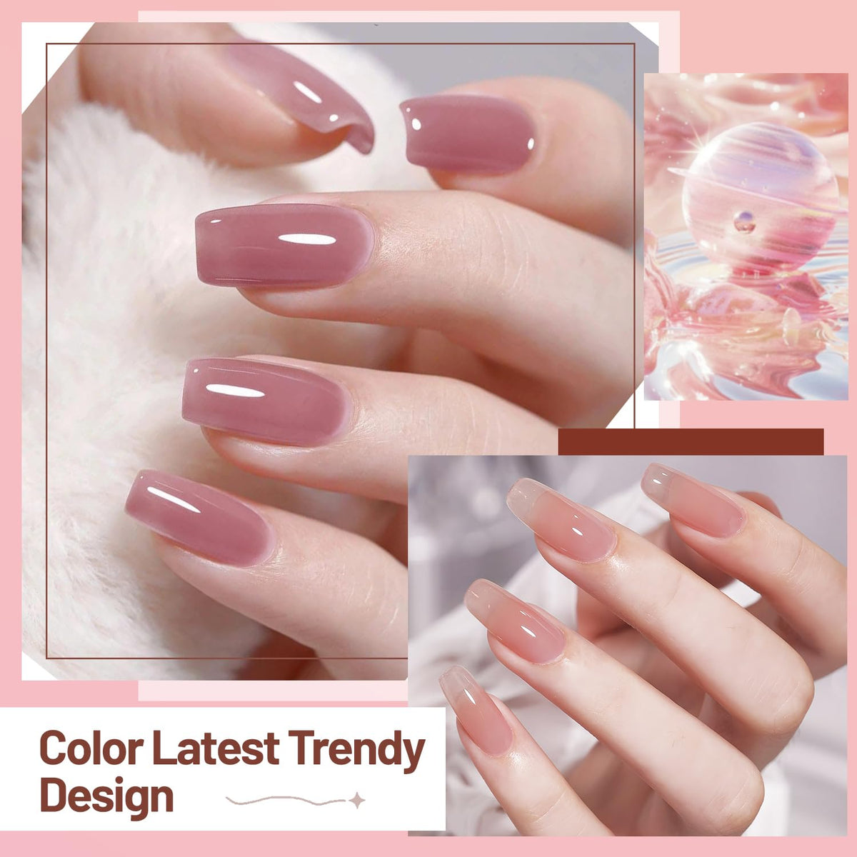 OpenLive Jelly Nail Polish application on nails