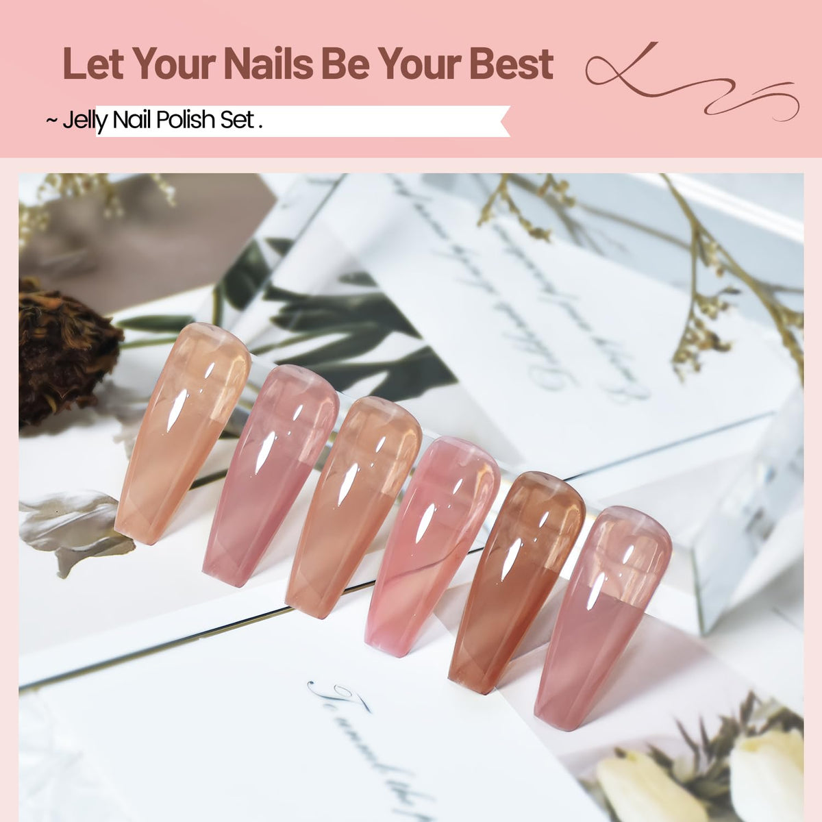 OpenLive Jelly Nail Polish Set packaging details