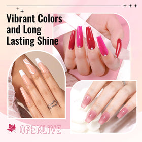 OpenLive nail polish application on nails