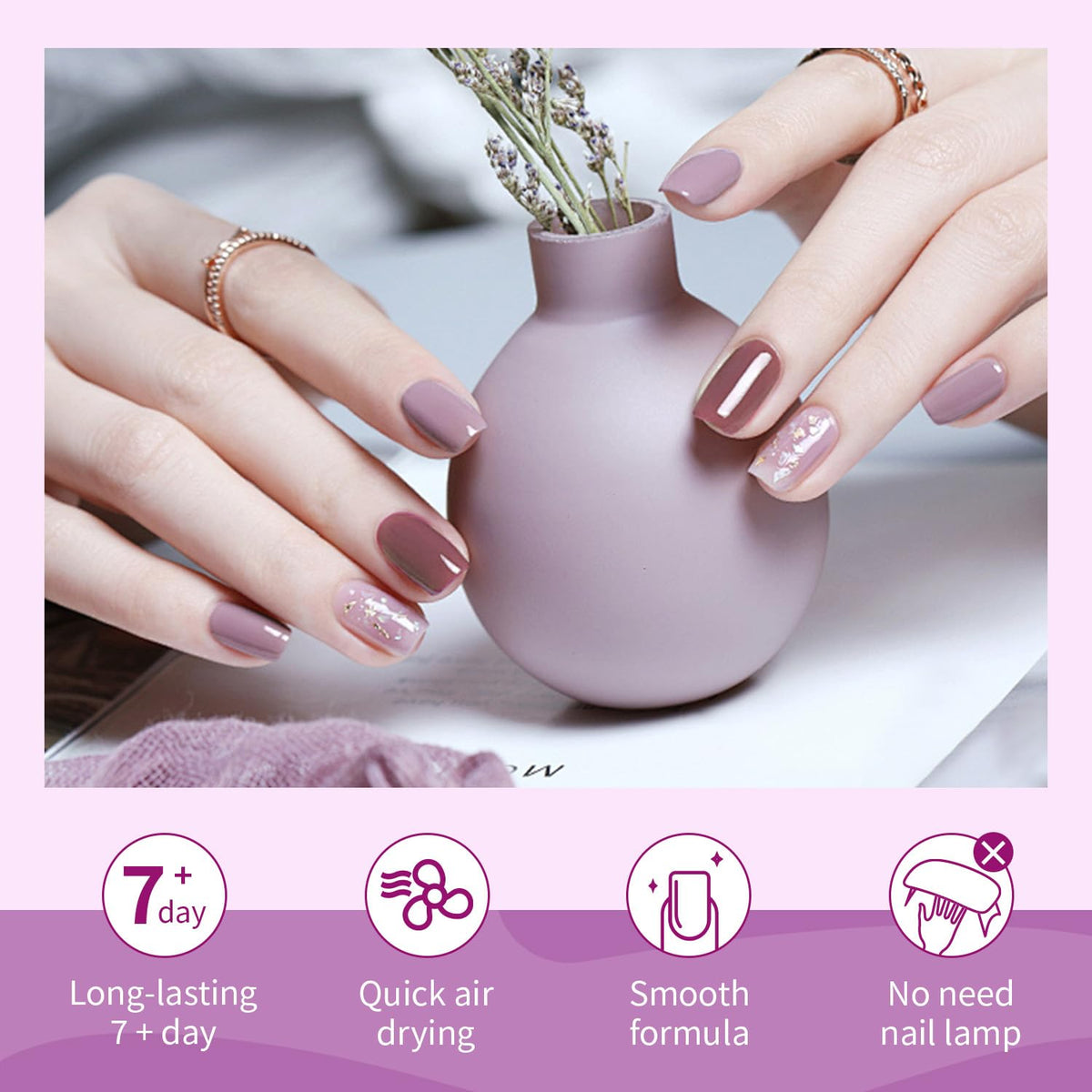 OpenLive nail polish application on nails with vibrant colours