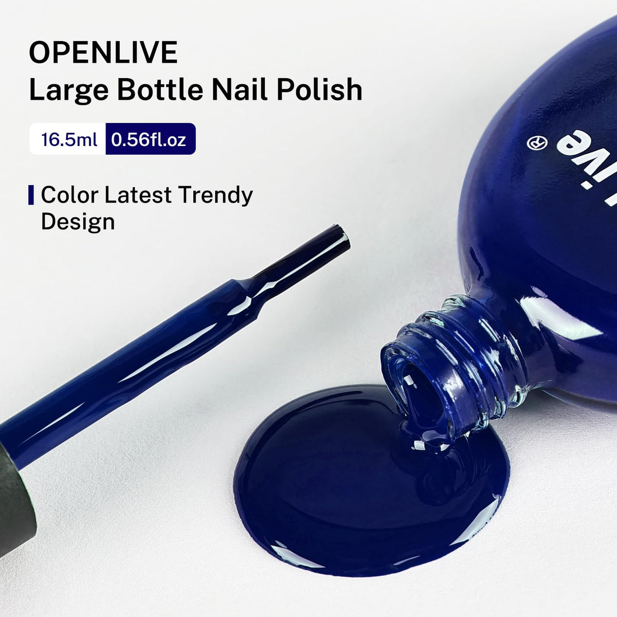 OpenLive nail polish bottle with a glossy finish