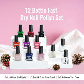 OpenLive nail polish bottles in various colours