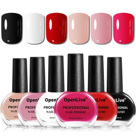 OpenLive Nail Polish Set 6 bottles in assorted colours