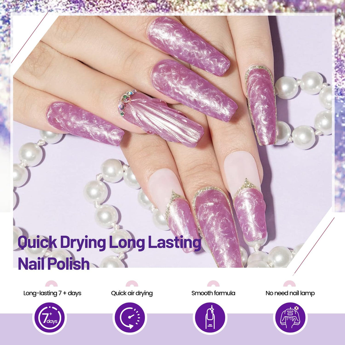 OpenLive Nail Polish Set showing all six colours