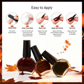 OpenLive nail polish set showing quick-dry application process