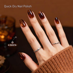 OpenLive nail polish set with applicators on a wooden surface