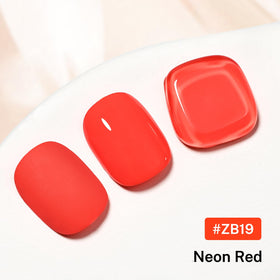 OpenLive Neon Red Nail Polish bottle side view