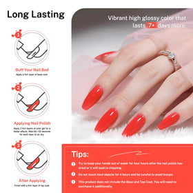 OpenLive Neon Red Nail Polish in use during nail art