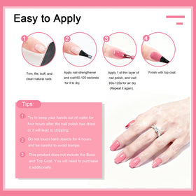 OpenLive pink nail polish drying on nails