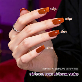 OpenLive Reflective Nail Polish in vibrant red shade