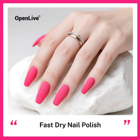 OpenLive Rose Pink Nail Polish applied on nails