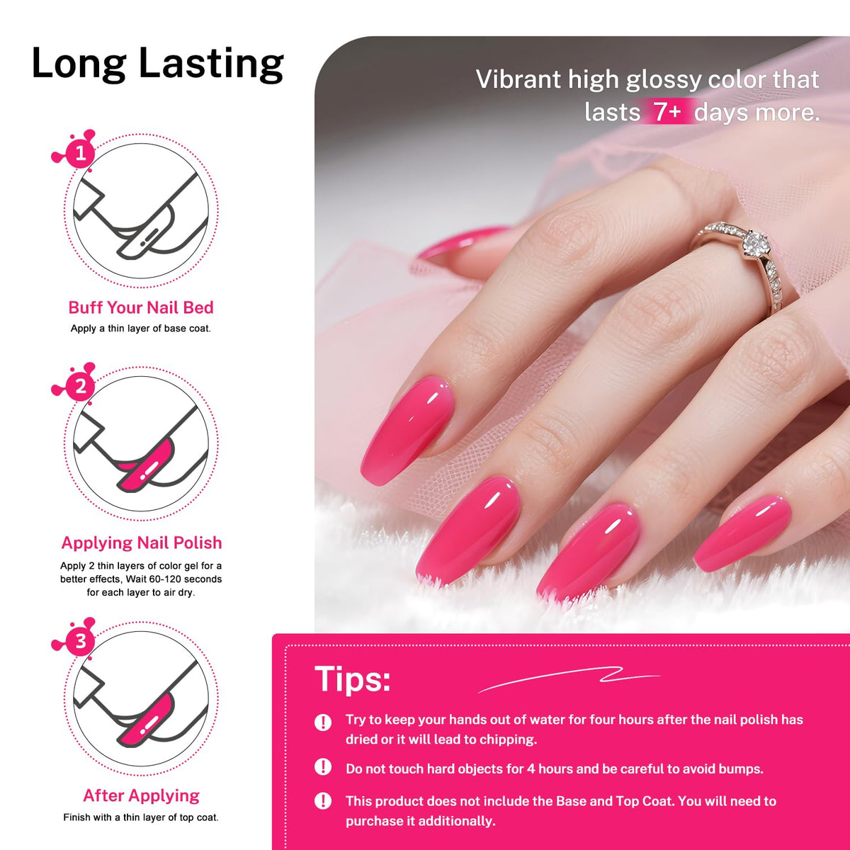 OpenLive Rose Pink Nail Polish back view