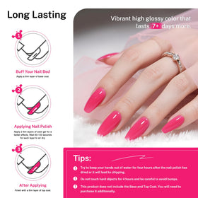 OpenLive Rose Pink Nail Polish back view