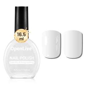 OpenLive White Nail Polish 16.5ml bottle front view