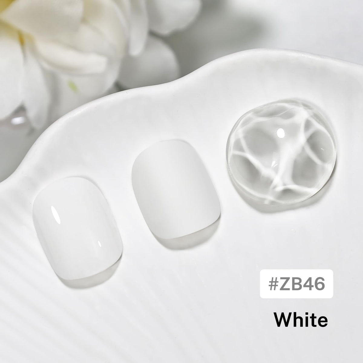 OpenLive White Nail Polish 16.5ml bottle side view