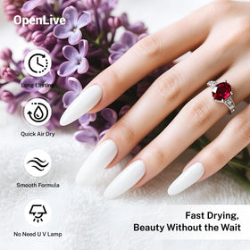 OpenLive White Nail Polish packaging details