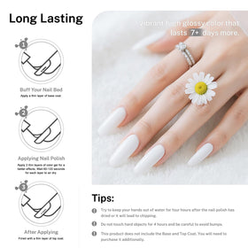 OpenLive White Nail Polish with nail art tools