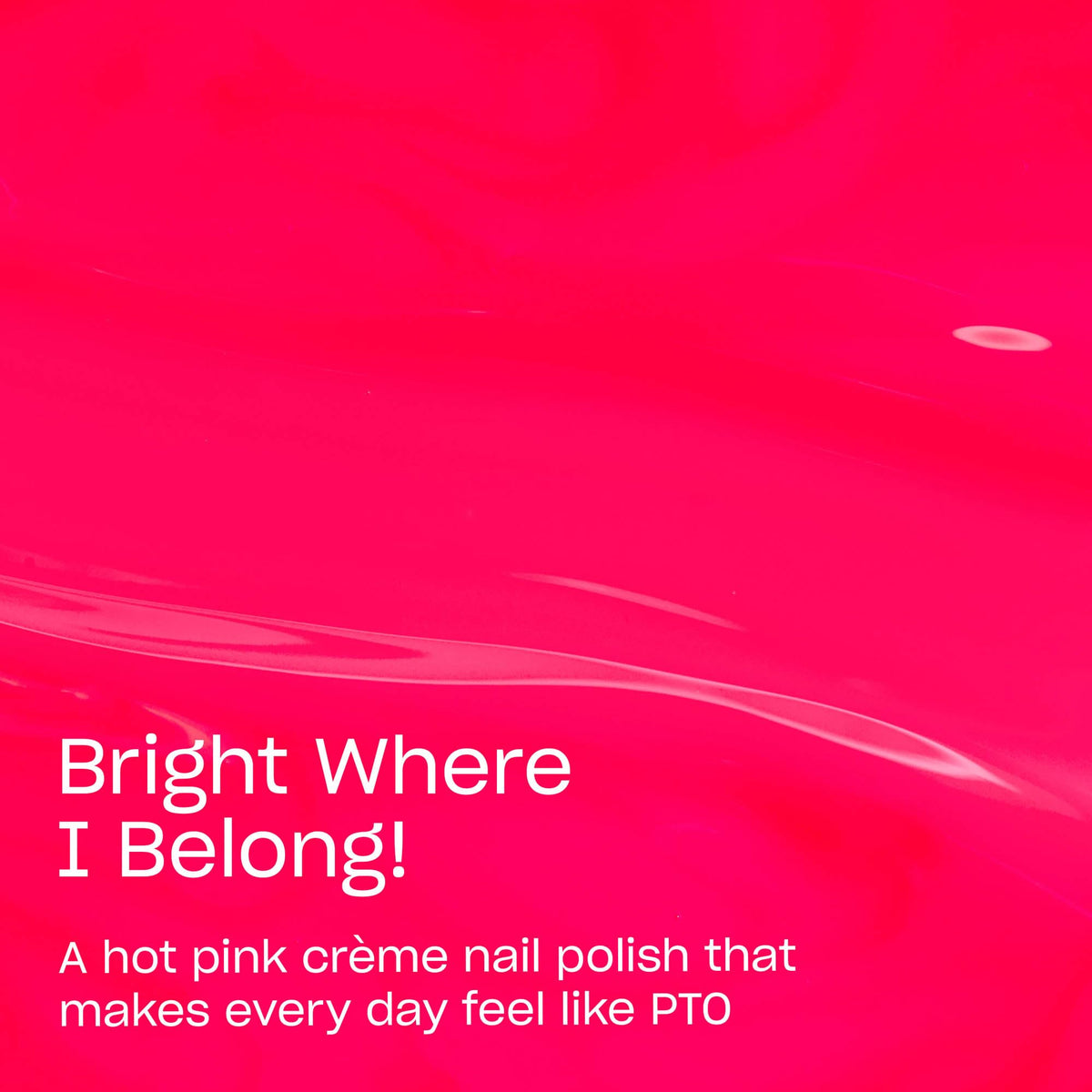 OPI Bright Where I Belong! nail polish bottle side view