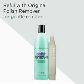 OPI Correct Clean Up Nail Polish Remover Pen with nail polish