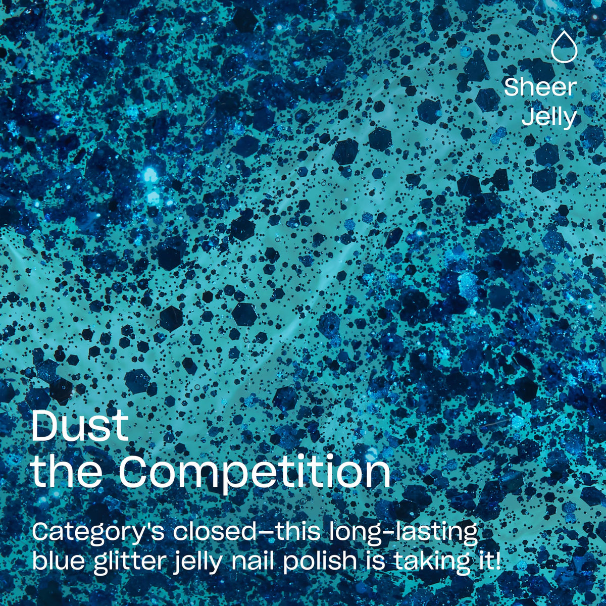 OPI Dust the Competition nail polish bottle with glitter finish