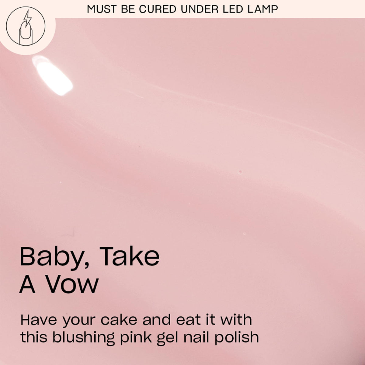 OPI GelColor Baby, Take a Vow bottle side view