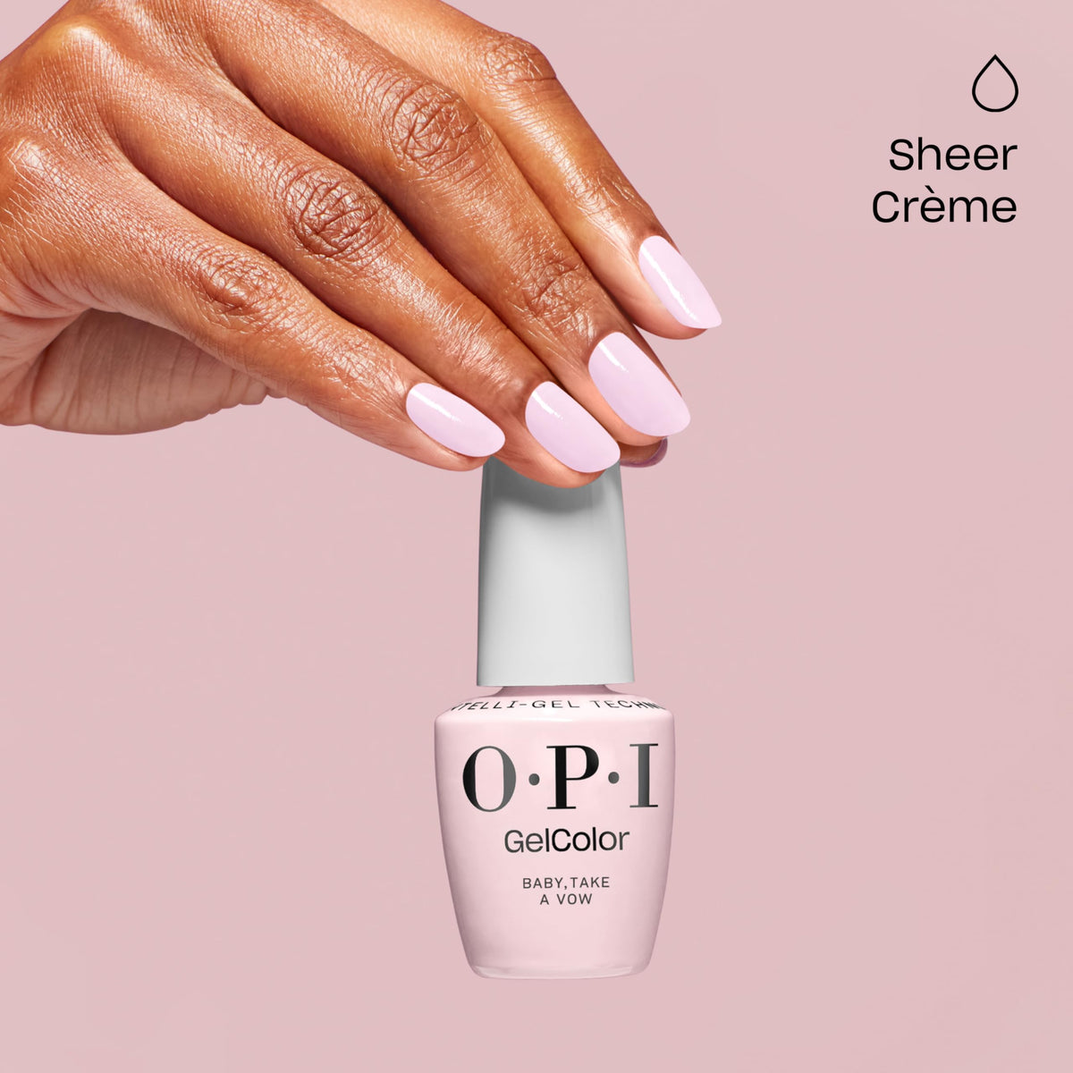 OPI GelColor Baby, Take a Vow with OPI Star Light LED lamp