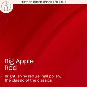 OPI GelColor Big Apple Red nail polish bottle side view