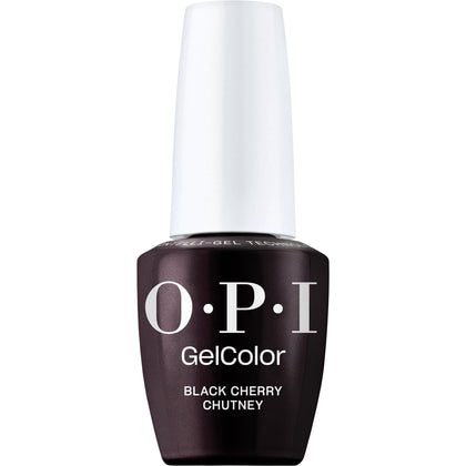 OPI GelColor Black Cherry Chutney nail polish front view