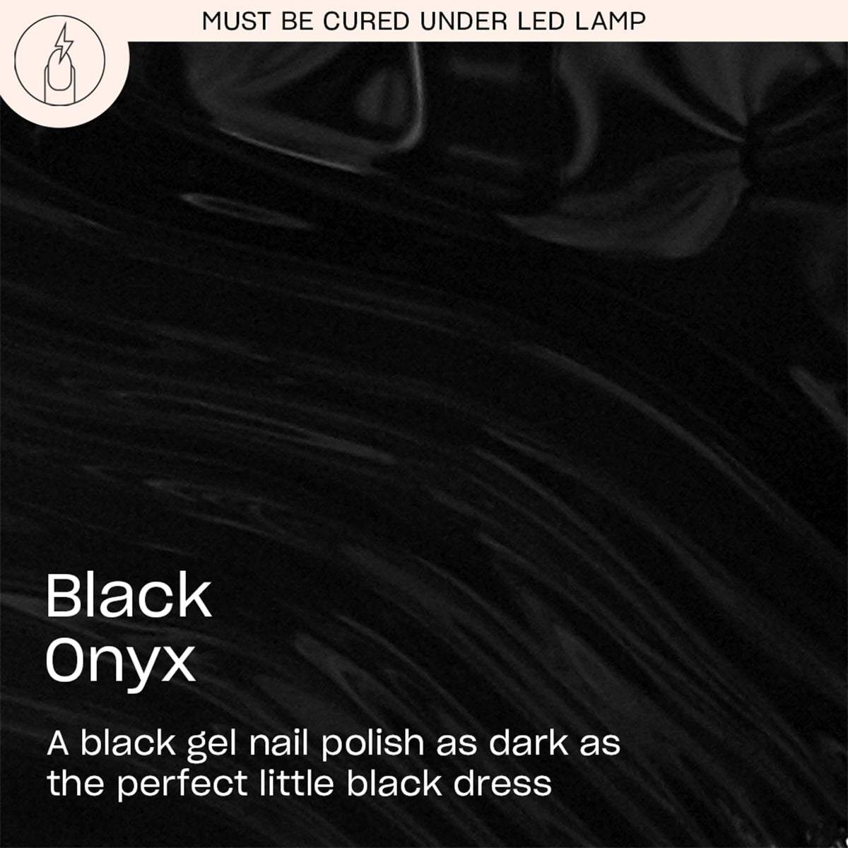OPI GelColor Black Onyx nail polish brush close-up