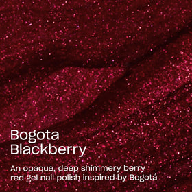 OPI GelColor Bogotá Blackberry bottle side view