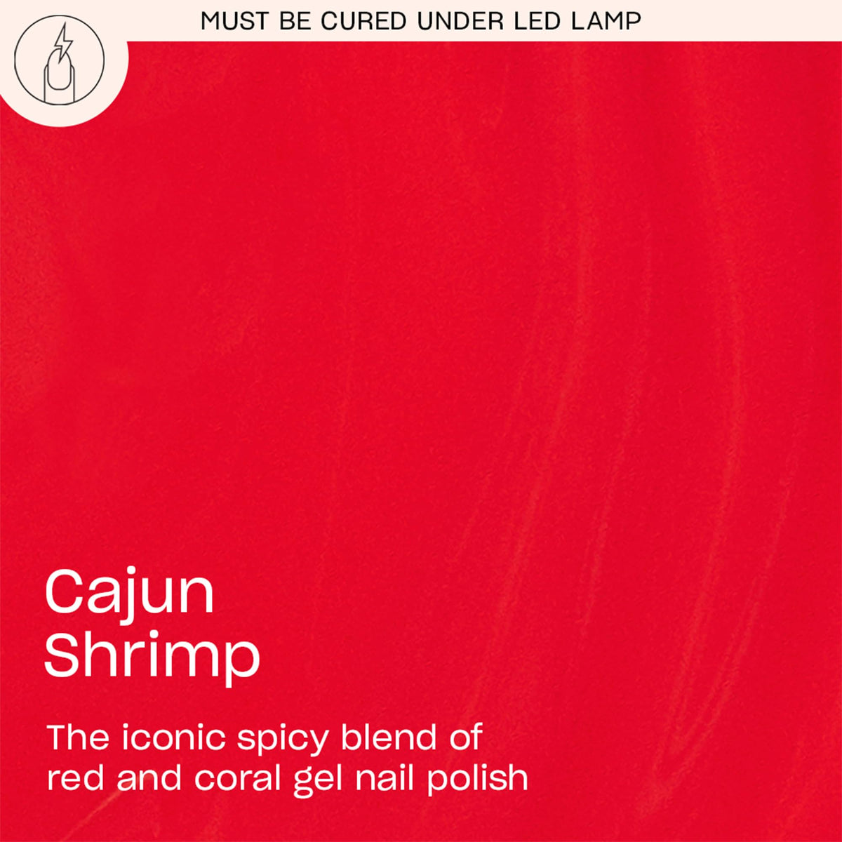 OPI GelColor Cajun Shrimp nail polish brush close-up