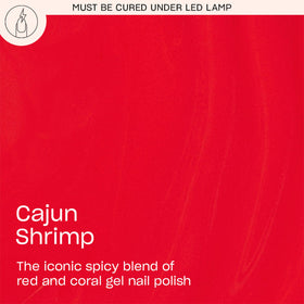 OPI GelColor Cajun Shrimp nail polish brush close-up