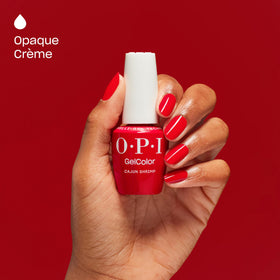 OPI GelColor Cajun Shrimp nail polish packaging