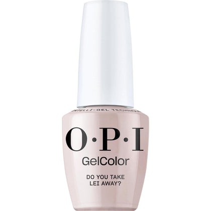 OPI GelColor Do You Take Lei Away? soft nude beige gel nail polish front view