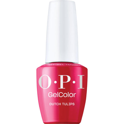 OPI GelColor Dutch Tulips front view with vibrant pink-red colour