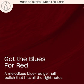 OPI GelColor Got the Blues for Red bottle with brush
