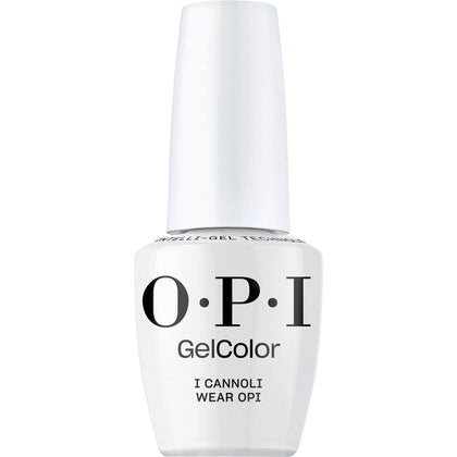 OPI GelColor I Cannoli Wear OPI soft gray gel nail polish front view