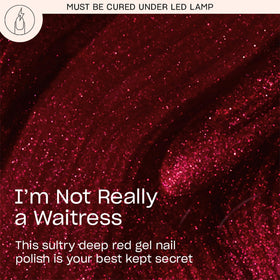 OPI GelColor I'm Not Really a Waitress bottle with shimmer detail