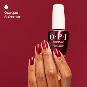OPI GelColor I'm Not Really a Waitress on manicured nails