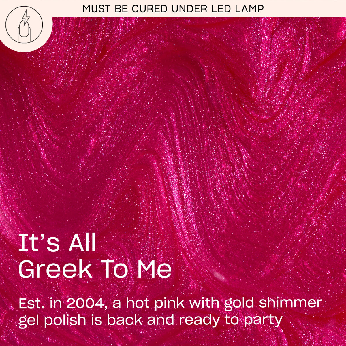 OPI GelColor It’s All Greek to Me gel polish bottle with shimmer